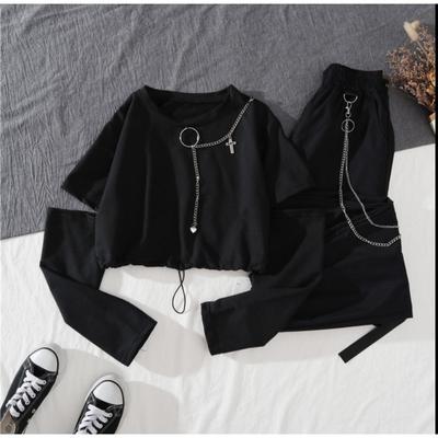 Women's Overalls Suit Western Style Cool Girl All-match Domineering Two-piece Suit