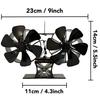 Dual-Headed Thermoelectric Fireplace Fan