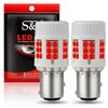 2Pcs Ceramic 1156 PY21W BAU15S LED Canbus P21W BA15S LED Bulbs No Hyperflash BAY15D 1157 P21/5W 36SMD 3030 Car Turn Signal Lights W/ Fan Auto Lamps