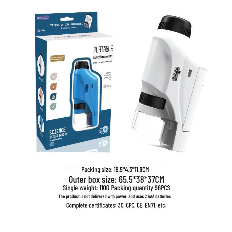 Portable Children's Microscope Set for Science Exploration