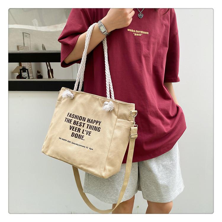 Новая простая холщовая женская сумка большой вместимости — фото 14