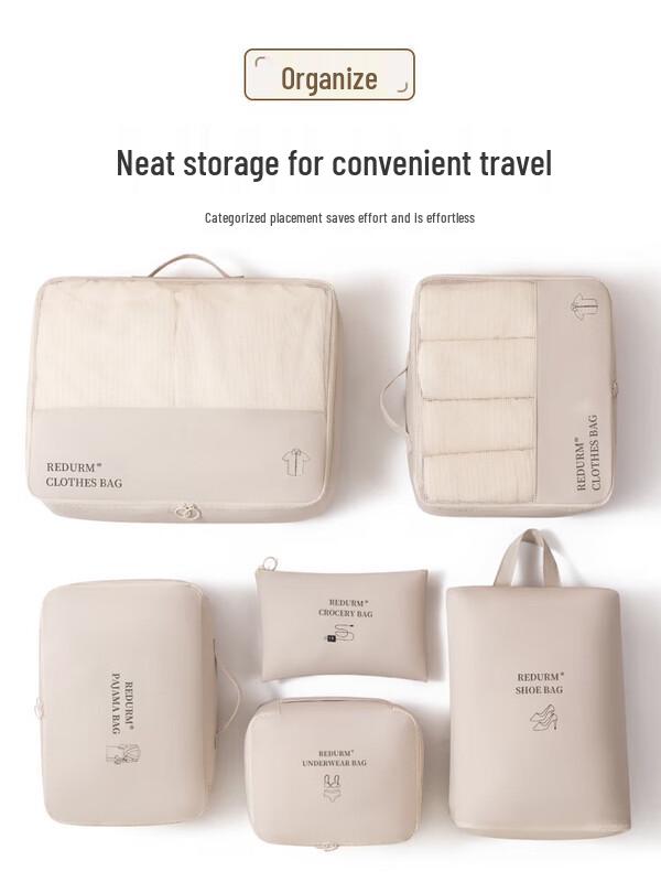 

REDURM Travel Luggage Organizer Set