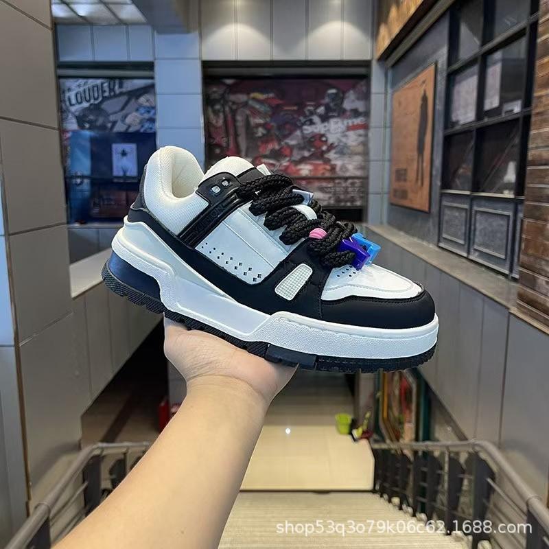 

Модные Новые Мужские Горячо Продаваемые Кроссовки Модные Универсальные Молодежные Повседневные Кеды для Скейтборда Уличные Износостойкие Спортивные Кроссовки для Бега с Мягкой Подошвой 44 чёрный