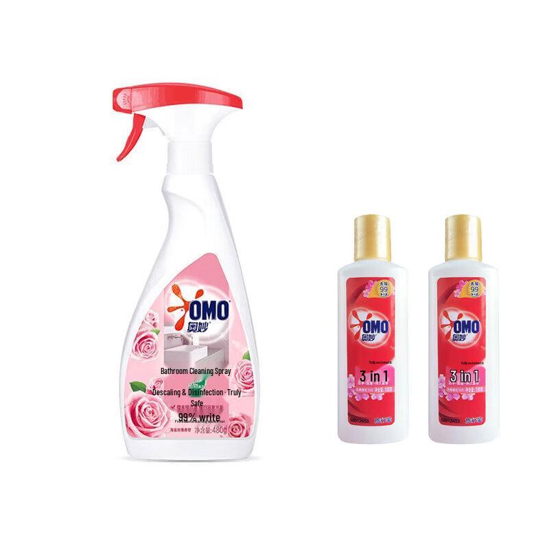 OMO Bathroom Cleaning Spray & Laundry Detergent Set