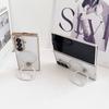 Applicable au Samsung Galaxy ZFold1 placage transparent W11 support à ventouse magnétique rotatif Flip1 étui de téléphone portable pliable tendance