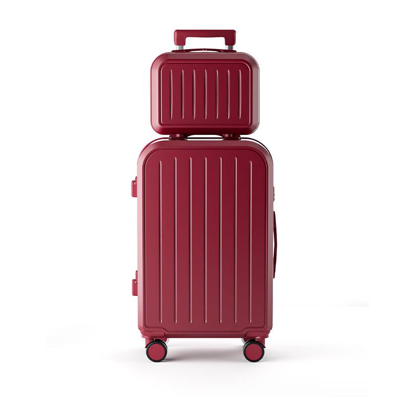 Fashionable Wine Red Wedding Luggage
