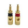 2Pcs Copper Speaker Socket Audio Speaker Terminal Connector Binding Post Amplifier Cupper Gold-plated Banana Socket
