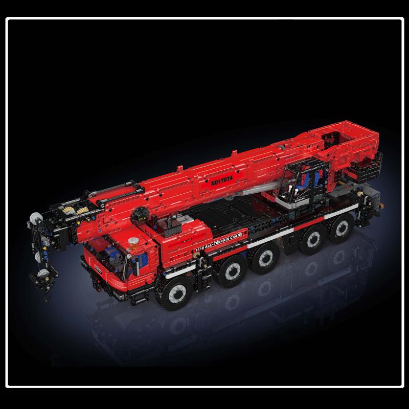 Mould King 17073 17074 Technical Car Toys The RC LTM 1110 Crane Building Block Engineering Truck Brick Set Kids Christmas Gift