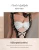 Alluring Lace Maid Outfit: Open Crotch Lingerie Set for Tempting Role Play