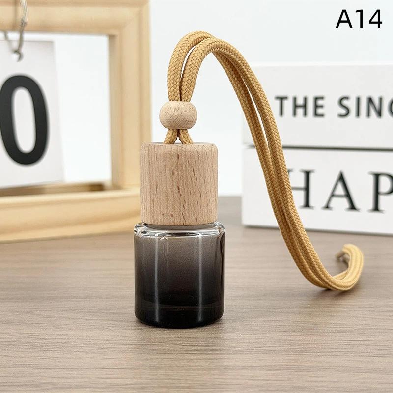 1Pcs Small Round Cap Empty Pendant Ornament Car Essential Oil Diffuser Fragrance Air Freshener Scent Perfume Bottle