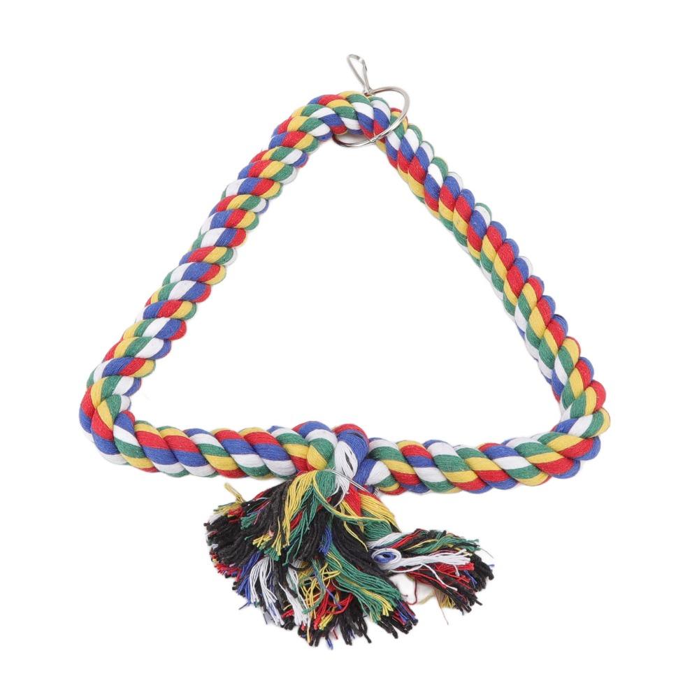 Climbing Rope Bird Swing Toy Triangular Shape Triangle Climbing Toy For Parakeets