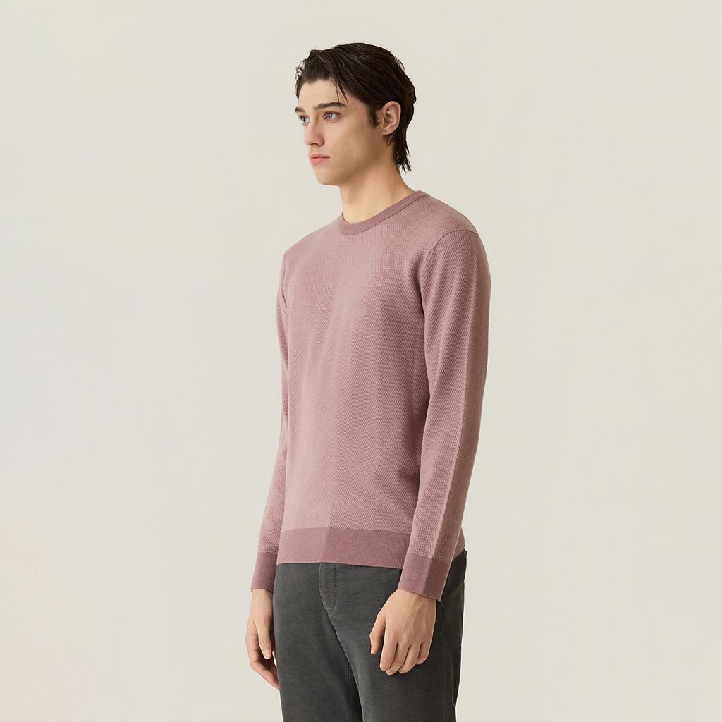 FERRAROMILANO All-Over Jacquard Round Knit Pink (Am0Ftsr30273)