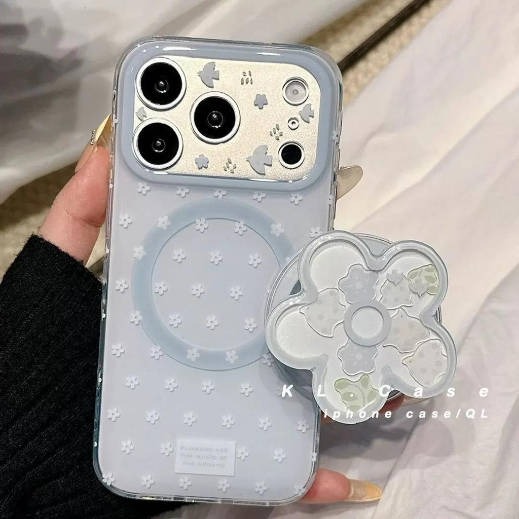 Flowers Are Suitable for Apple 11promax Mobile Phone Case 11plus Magnetic Suction 11 Bracket 11pro All-inclusive 11e Creative 11.
