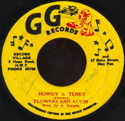 

7inch Record FLOWERS & ALVIN / SHORTY PERRY - Howdy & Tenky / Sprinkle Some Water 6745 GG s Records Jamaica Reggae, Ska & Dub Used
