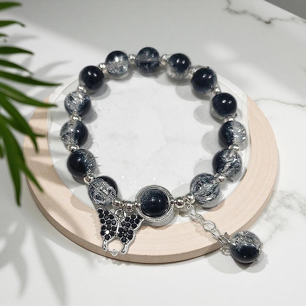 Butterfly Love Flower 10mm Handmade Beaded Bracelet - Original, Personalized, Exquisite Jewelry Gift for Friends and Newcomers