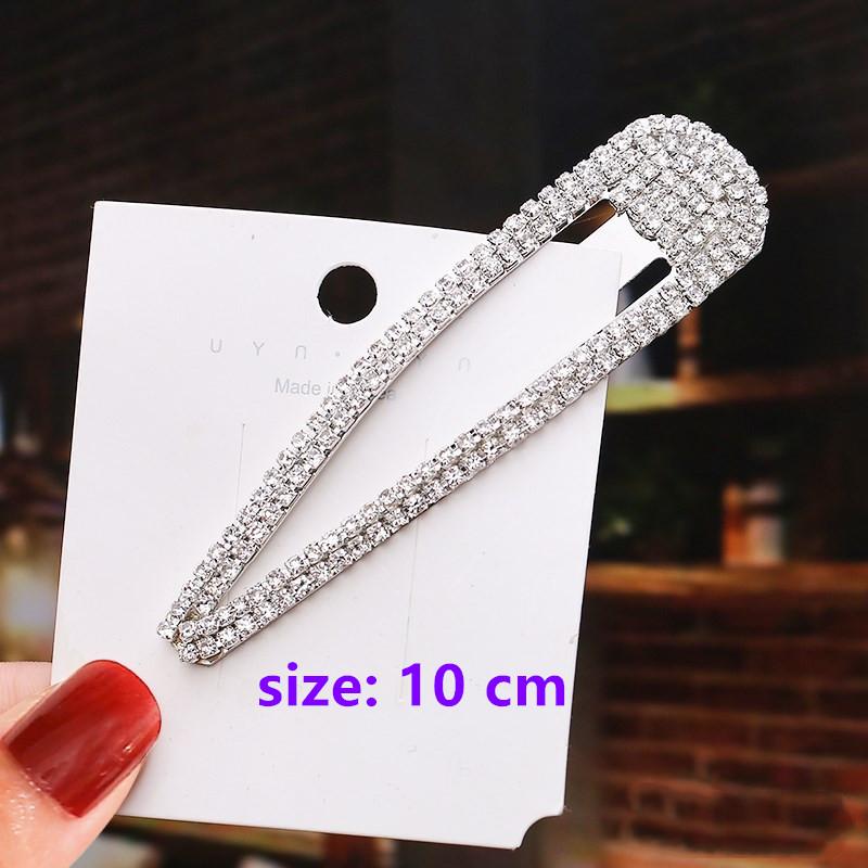 Elegant Metal Drop Rhinestone Hairpin Women Girls Hair Clip Bobby Pin Accessories For Hair Ornaments Hairclip Barrette Headdress