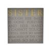 Thoughts of You Memorial Square Plaque - Sister