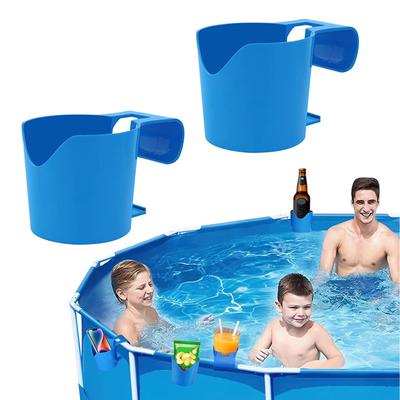 Multifunctional Swimming Pool Drink Storage Holder Frame Pool Storage Basket Poolside Cup Holder Drink Hanger for Pool