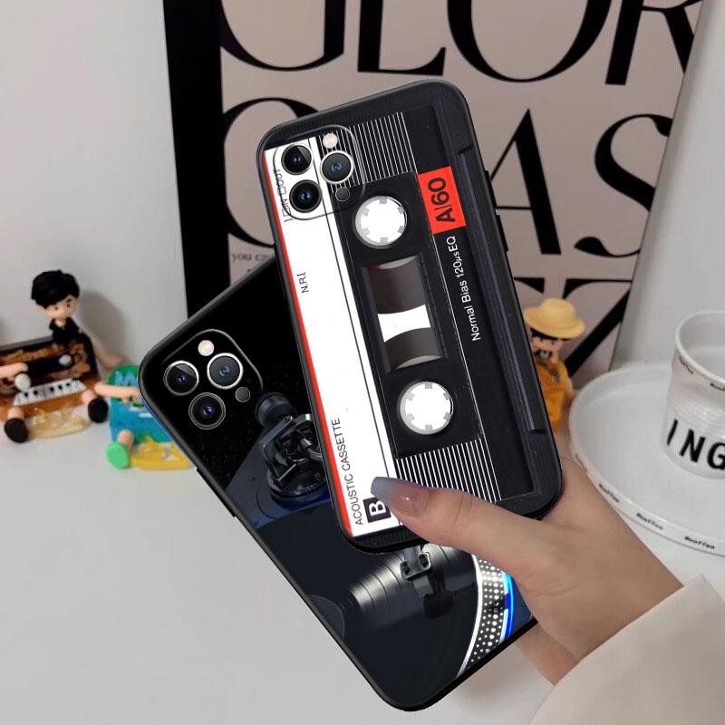 Cassette Vintage Boombox Tape New High-End Shell Phone Case for iPhone SE X XS XR 16E 11 17 Pro Max 8 7 6 6s Plus Air