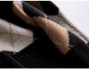 2025 Women's V-Neck Pure Wool Knit Cardigan – Autumn/Winter, Diamond Patchwork, Casual & Warm Sweater Coat
