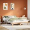 VidaXL Bed Frames Without Mattress 135x190 Cm Solid Pine Wood, Bedroom Furniture, Bed Base, Wooden Bed, Bed, Bed 855573