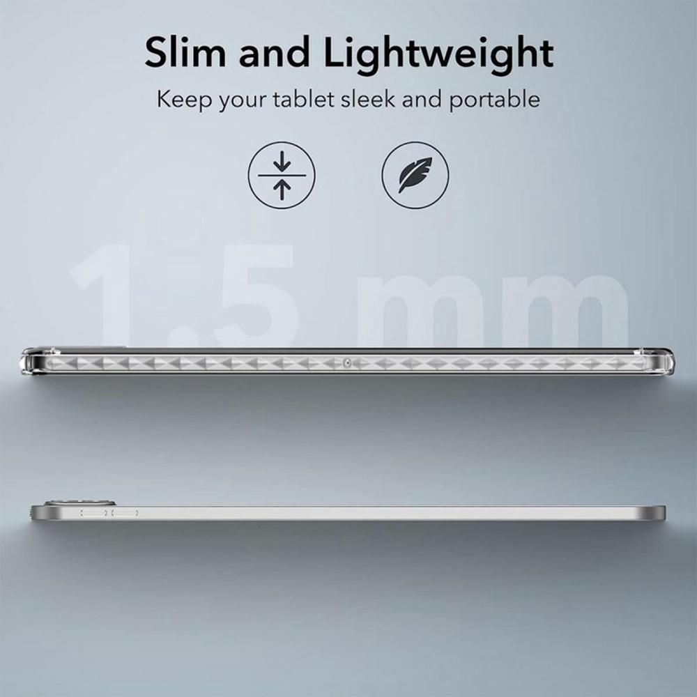Tablet Case For iPad Air 13 (2025)/(2024)/Pro 12.9 (2022)/(2021)/(2020)/(2018),Corner Protection Clear Acrylic+TPU Cover