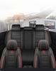 Coprisedili per auto in pelle PU di alta qualità, coprisedili per auto, styling auto, completamente avvolgenti, anteriori + posteriori, 5 posti, per tutte le stagioni