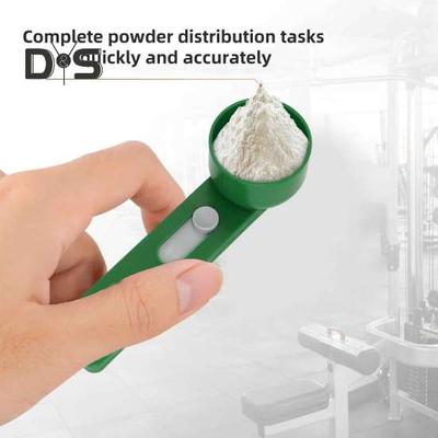 Cuillère doseuse de précision avec entonnoir coulissant, cuillère doseuse sans dégâts pour protéines, café, détergent, outil de contrôle des portions en plastique sans BPA