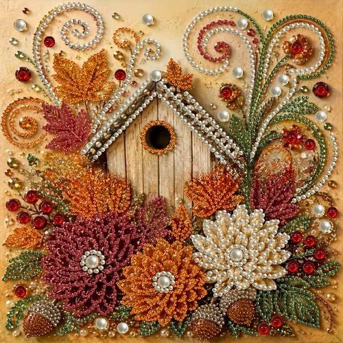 Halloween DIY Malowanie Diamentami Samoprzylepny Kreskówkowy Dynia Malowanie Perłami Styl Ins Dekoracja Sypialni Obraz
