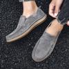 The New Korean Version of the Trend of Low-top Foot Loafers, Hand-sewn Shoes, Men's Fashion Simple Outdoor Men's Driving Shoes