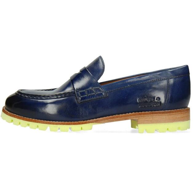 

Женские слипоны Melvin & Hamilton Regine 6 синие чёрные loafers 39