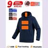 2025 Unisex Smart Heated Fleece Hoodie with Nine-Zone Temperature Control
