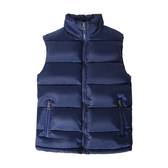 Men Waistcoat Stand Collar Sleeveless Vest Coat with Pockets Zipper Closure Warm Comfortable