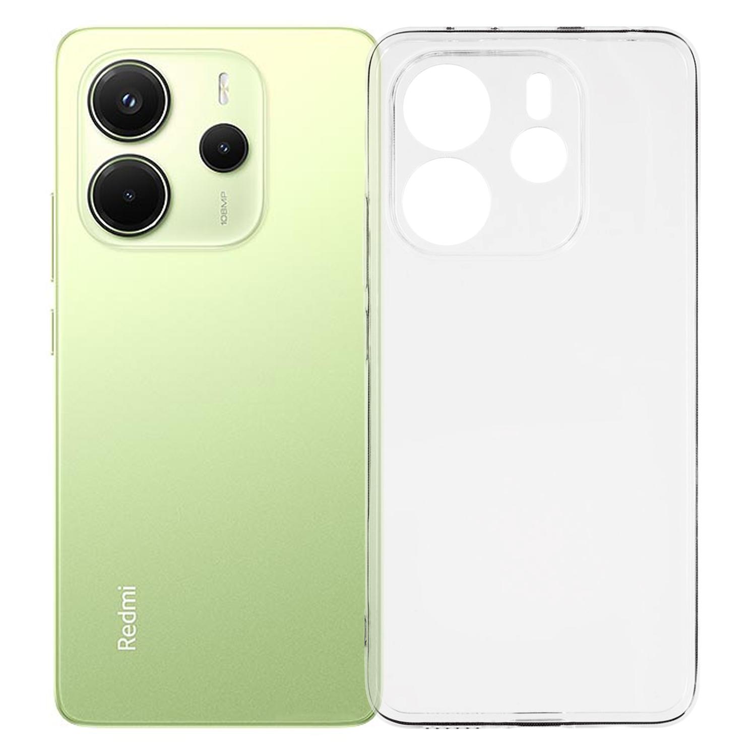 

Для Xiaomi Redmi Note 14 4G (164,84x78,15x8,16 мм) Задня кришка Ультратонка Гнучка TPU Прозорий Чохол для телефону Type A