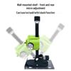 Universal Spirit Level & Wall-Mount Bracket with 360° Rotating Chuck - 12/8/16 Line Leveling Accessory with Lifting Base