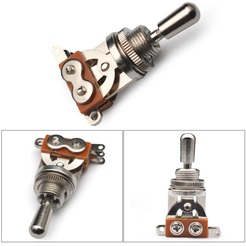 Metal 3 Way Guitar Pickup Switch/Selector Pickup Toggle Switch W/ Brass Tip Knob / for Guitar Accessories Parts