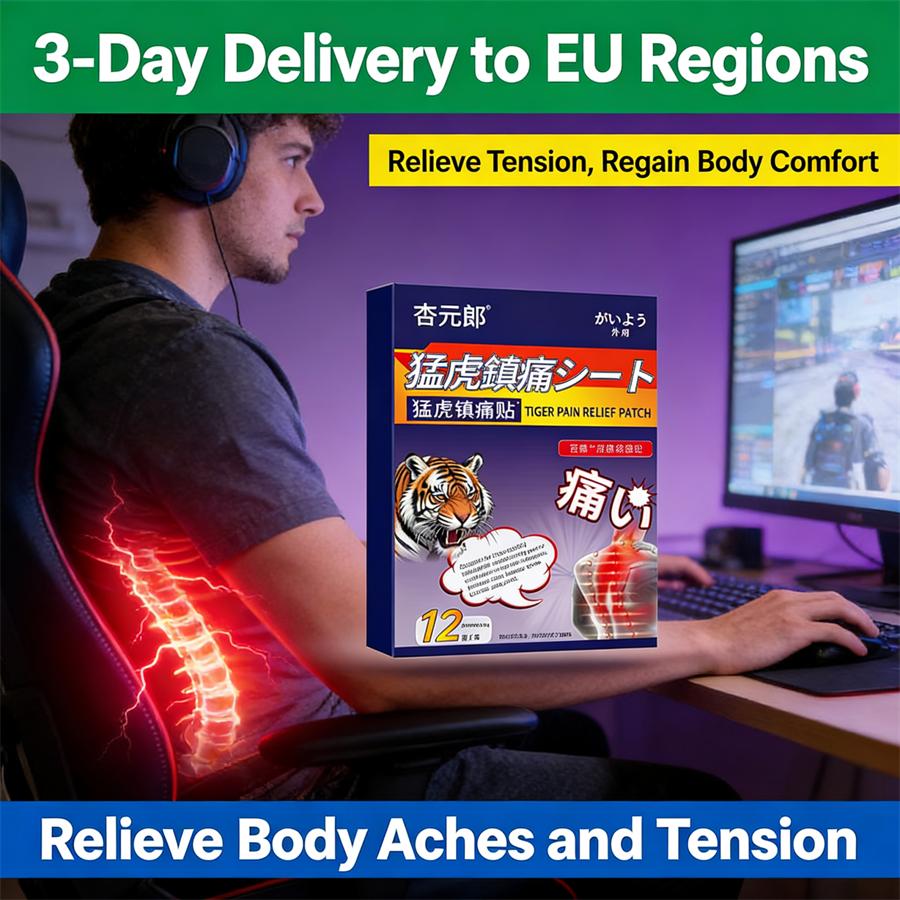 Tiger-Blend Waist Patch – Gentle Tightness Soother, Breathable, 12 Patches