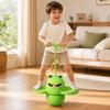 Textured Pogo Ball with Adjustable Handle Stable Snap-on for Children,