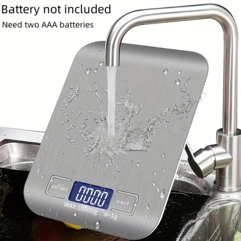 Scale with Tare Function Electronic Coffee Brewing Scale LCD Display Stainless Steel Screen 10kg Kitchen Scale Digital Kitchen