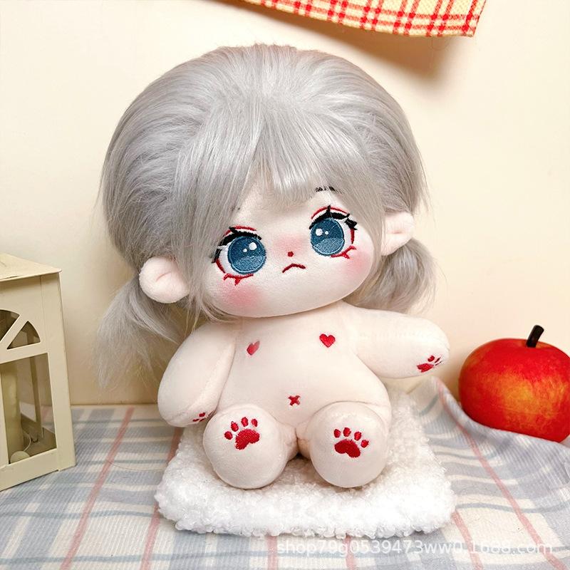 Kawaii IDol Doll 20cm Anime Plush Star Dolls Stuffed Customization Figure Toys Cotton Baby Plushies Toys Kids Collection Gifts