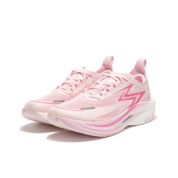 361 Flame 2.5 Low Top Full Length Carbon Plate Running Shoes Unisex White Pink 672332207-13