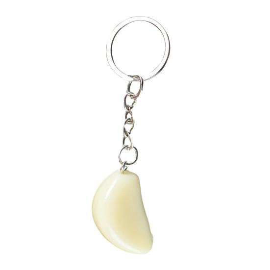 PVC Keychain PVC Garlic Shape Compact Lightweight Key Chain Simulated Vegetables Corrosion Resistant Keyring Men Women Versatile Backpack Accessory
