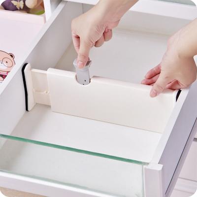 White Drawer Dividers Expandable Baffle for Cabinet Chest Storage
