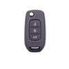 Compatible with 2022 Renault Kadjar and Koleos: 3-Button Folding Key Shell Replacement