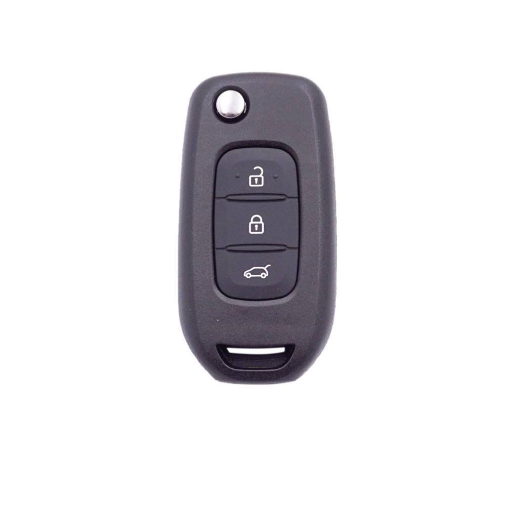 Compatible with 2022 Renault Kadjar and Koleos: 3-Button Folding Key Shell Replacement