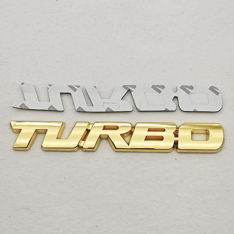 

Car Sticker Turbocharged Turbo Metal Alloy 3D Metal Badge Car Modification Accessories Rear Trunk Side Fender Marking Decorative