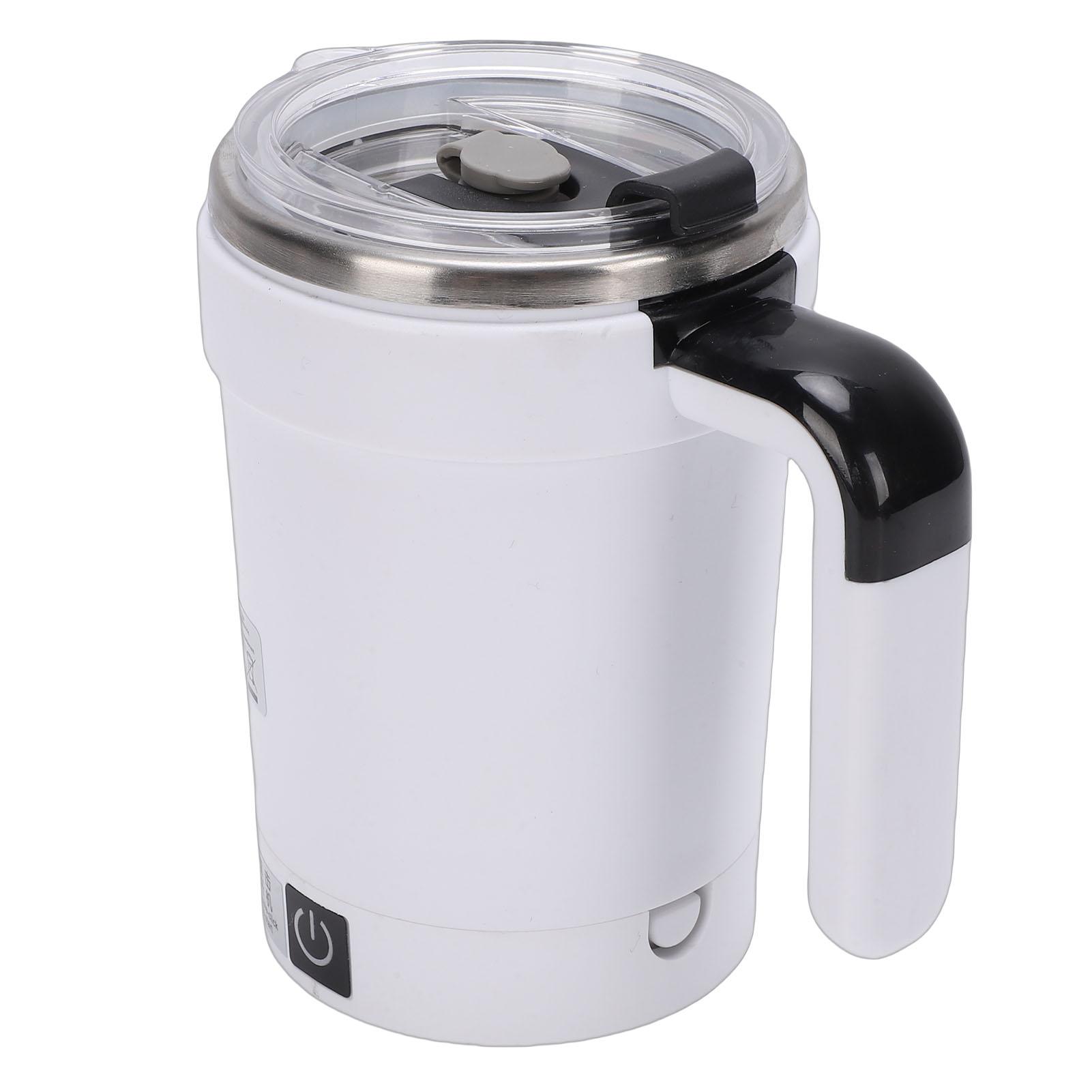 Self Stirring Mug Stainless Steel Automatic Magnetic Coffee Mug USB Rechargeable 380ML Capacity with Straw
