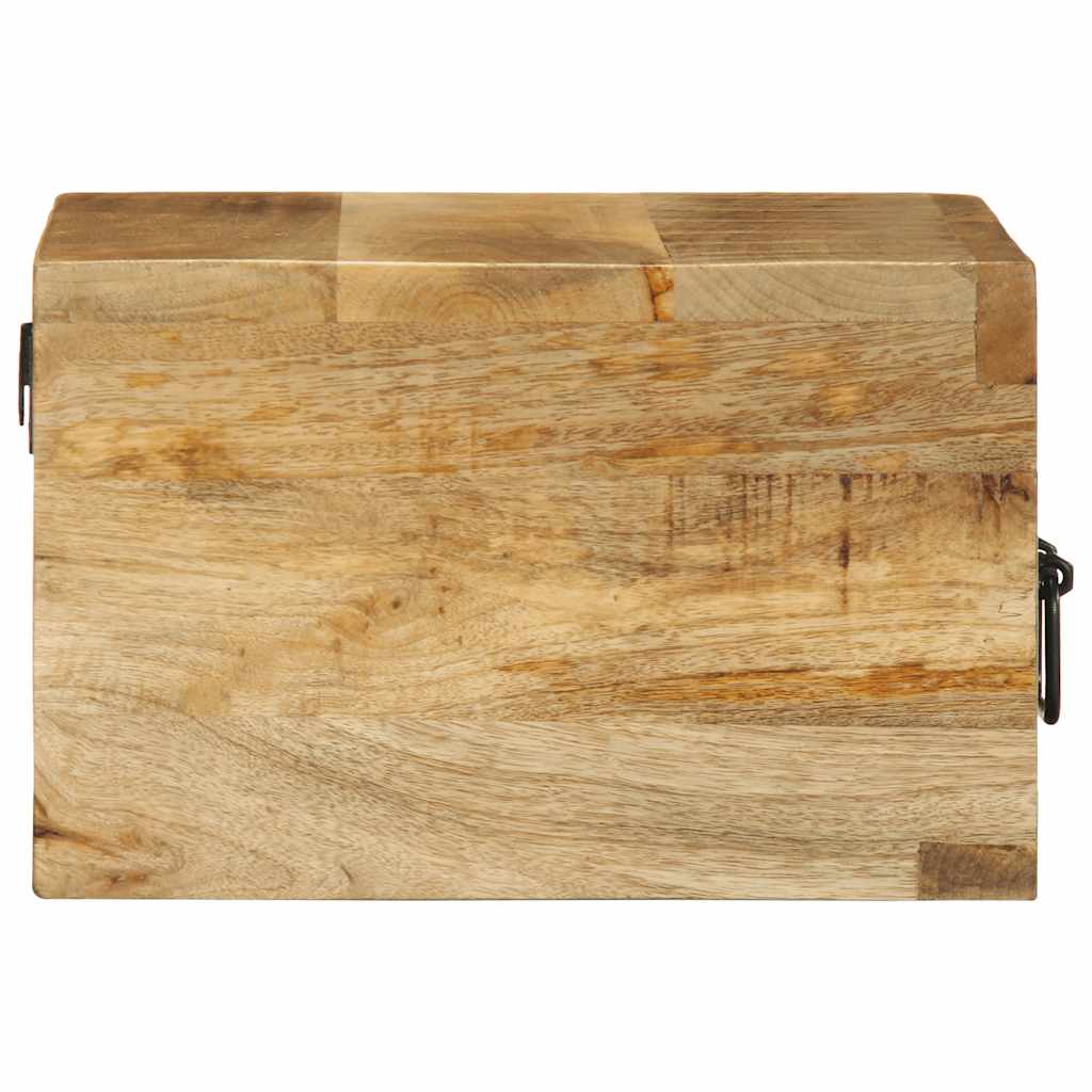 Wall Mounted Nightstand Rough Mango Wood