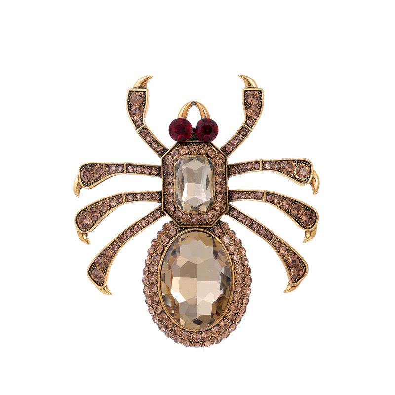 Broșă din Cristal Păianjen: Broșă Eșarfă Diamant la Modă & Accesoriu Bijuterii Decorative