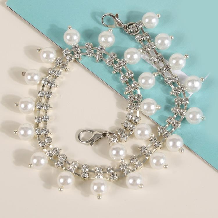 Pearls Embellished Shoe Chain Charm Bowknot Shoe Clips Footwear Jewelry Accessories For Women Sneakers Sandals